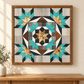 Amish-Made Barn Quilt | Reclaimed Wood | 20.75 × 20.75 in
