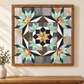 Amish-Made Barn Quilt | Reclaimed Wood | 20.75 × 20.75 in
