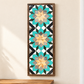 Handmade Amish Barn Quilt Banner Wall Art – 10.5in x 30in Reclaimed Wood Mosaic