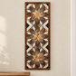 Handmade Amish Barn Quilt Banner Wall Art – 10.5in x 30in Reclaimed Wood Mosaic