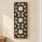 Handmade Amish Barn Quilt Banner Wall Art – 10.5in x 30in Reclaimed Wood Mosaic