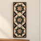 Handmade Amish Barn Quilt Banner Wall Art – 10.5in x 30in Reclaimed Wood Mosaic
