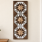 Handmade Amish Barn Quilt Banner Wall Art – 10.5in x 30in Reclaimed Wood Mosaic