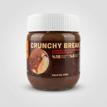 Crunchy Break Hazelnut Spread 400g - Palm Oil Free with Cocoa