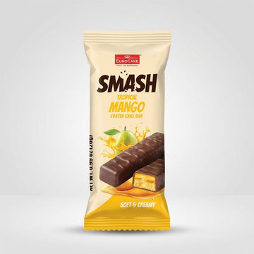 Eurocake Smash Tropical Mango Coated Cake Bar 21g - Soft & Creamy