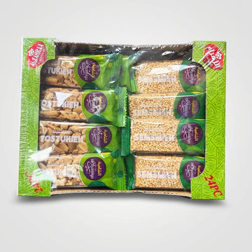 Al Zahra Alshamiah Mixed Sweets Assortment 600g - Premium Sesame & Nut Bars