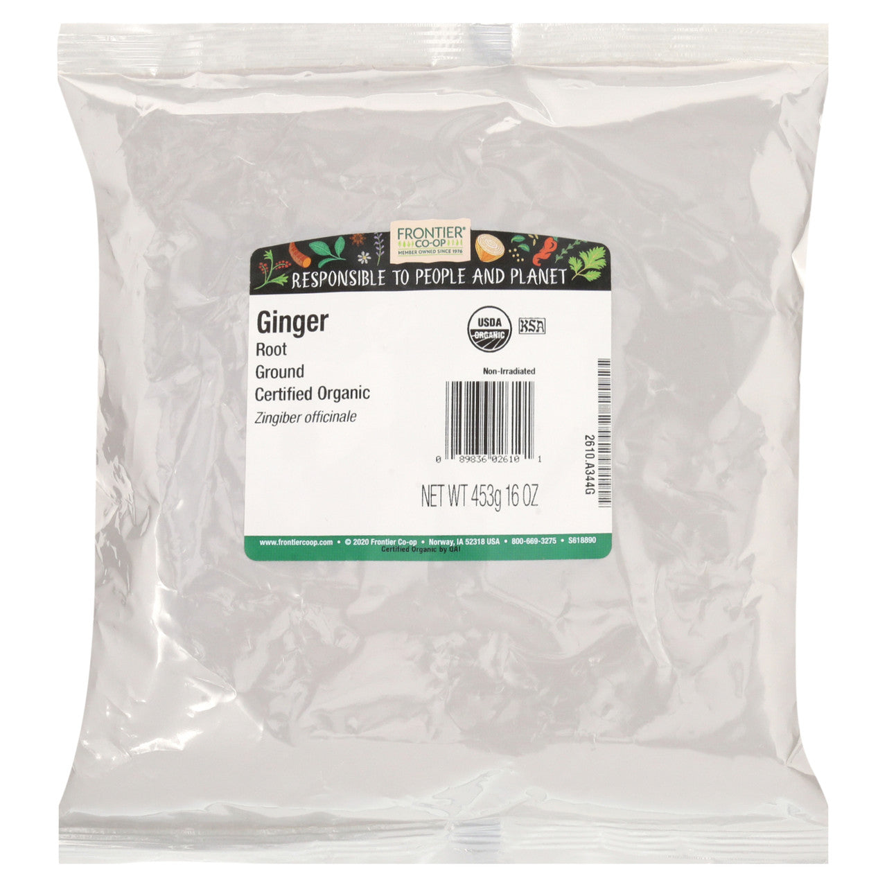 Frontier Herb Ground Ginger Root (1X1Lb)