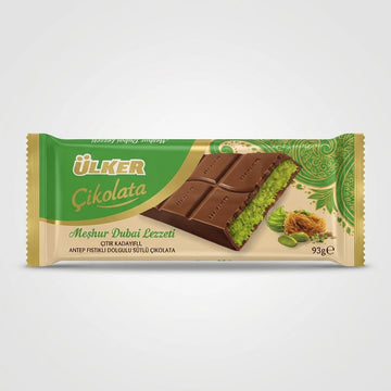 Ülker Çikolata Dubai Pistachio Chocolate 93g - Turkish Milk Chocolate