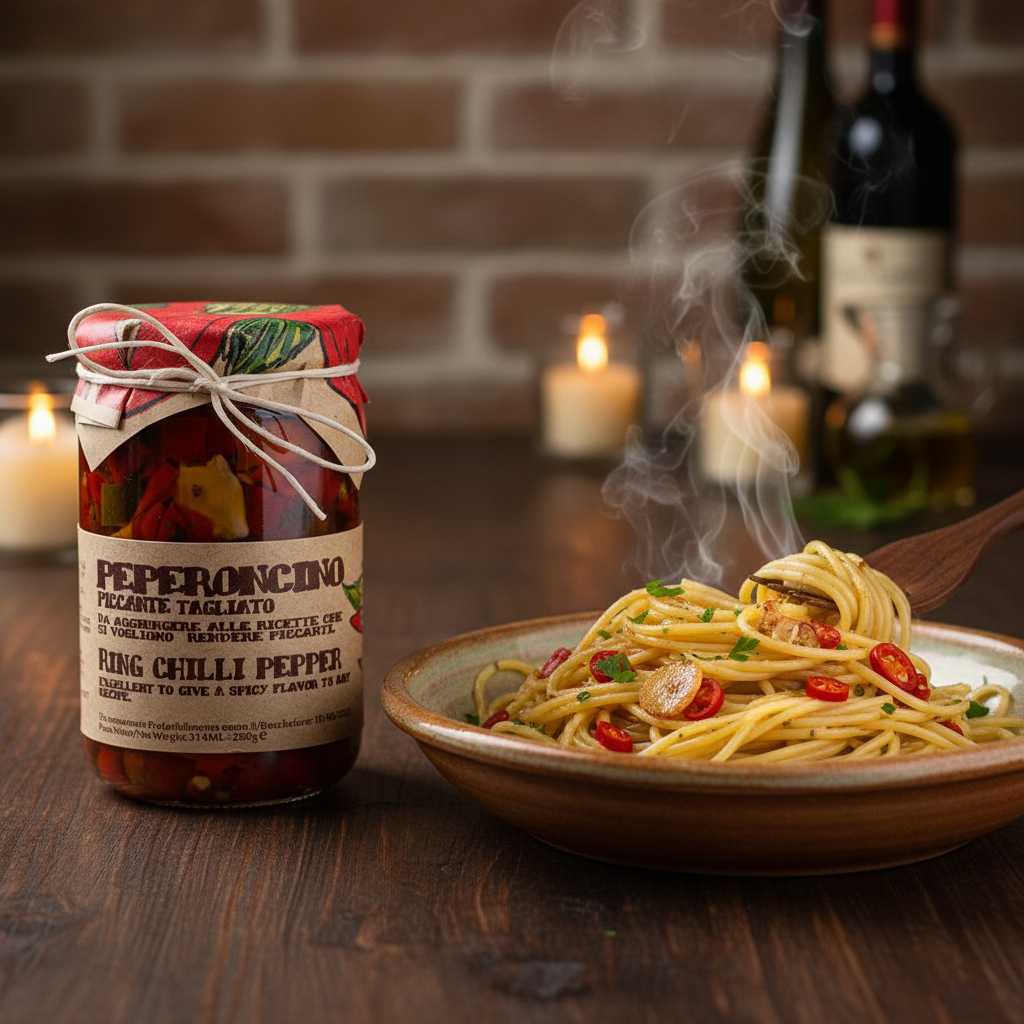 Artigiani dei Sapori, Sliced Calabrian Hot Chili Peppers In Oil, 9.8oz (277g)