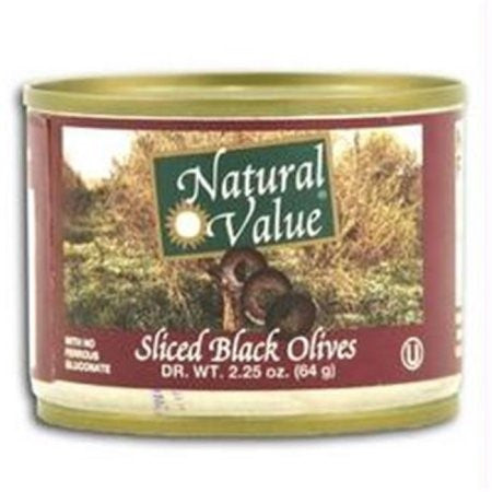Natural Value Ripe Sliced Black Olives (24X2.25Oz)