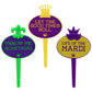 Life of the Mardi Cupcake Picks- 24 or 144 ct