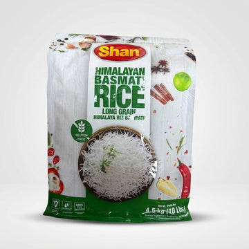 Shan Himalayan Basmati Rice 10 lbs - Premium Long Grain Gluten-Free