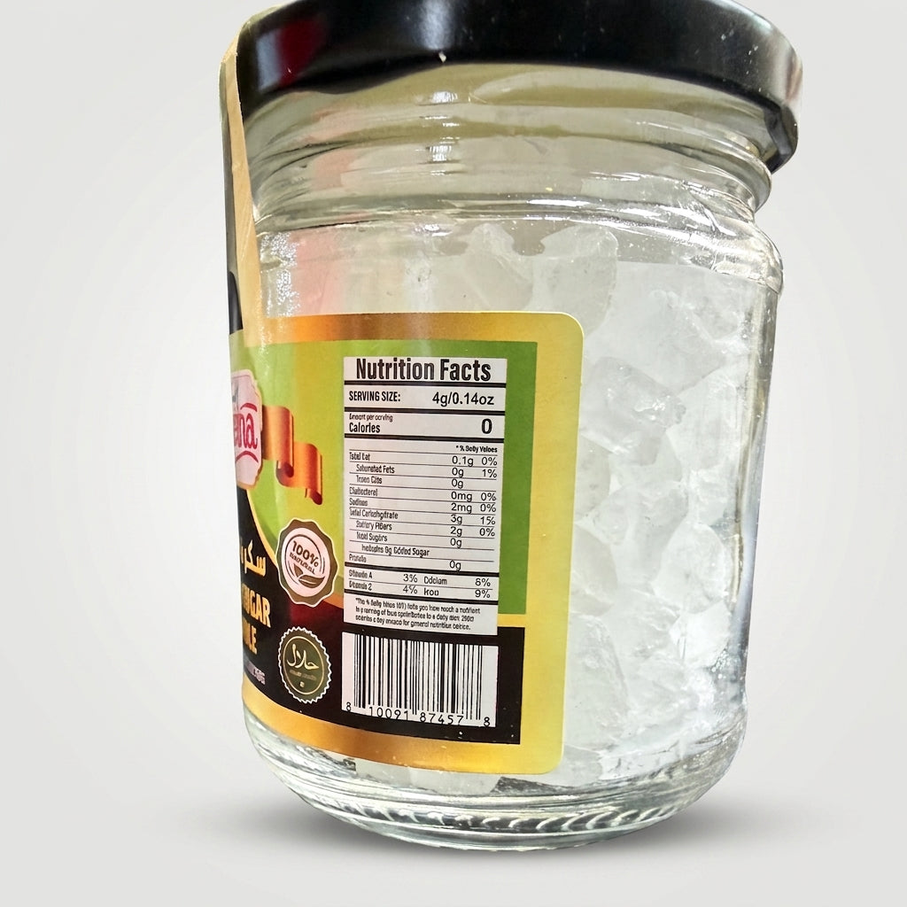 Zeina Rock Sugar Whole 5.3oz - Premium Crystallized Natural Sweetener