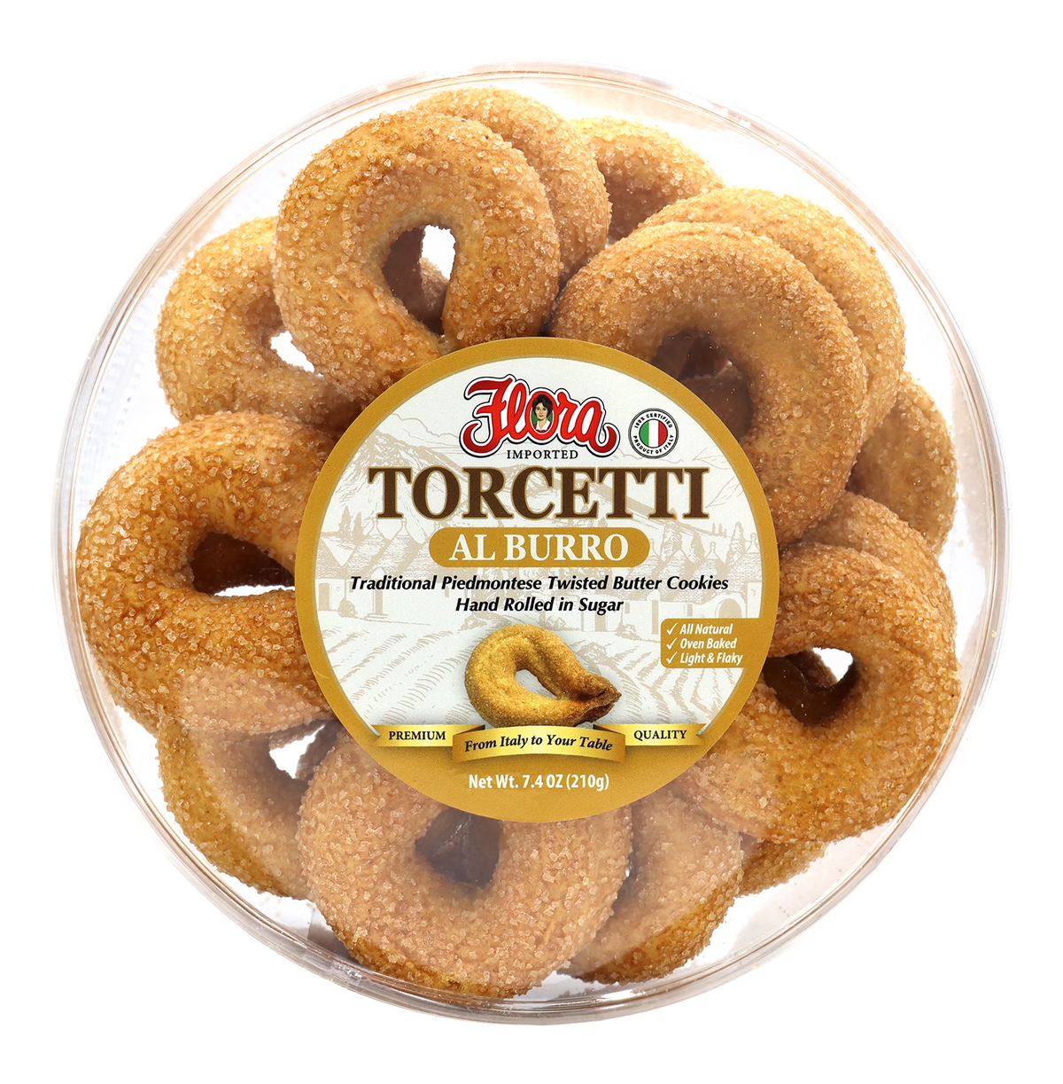 Torcetti Butter Cookies - Al Burro - 7.4 oz