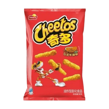 Cheetos Japanese Steak Flavor – Savory Crunchy Cheese Snacks 90g Bag (Japan)