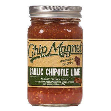 Salsa, Medium, Garlic Chipotle Lime, Vinegar Free, Chip Magnet