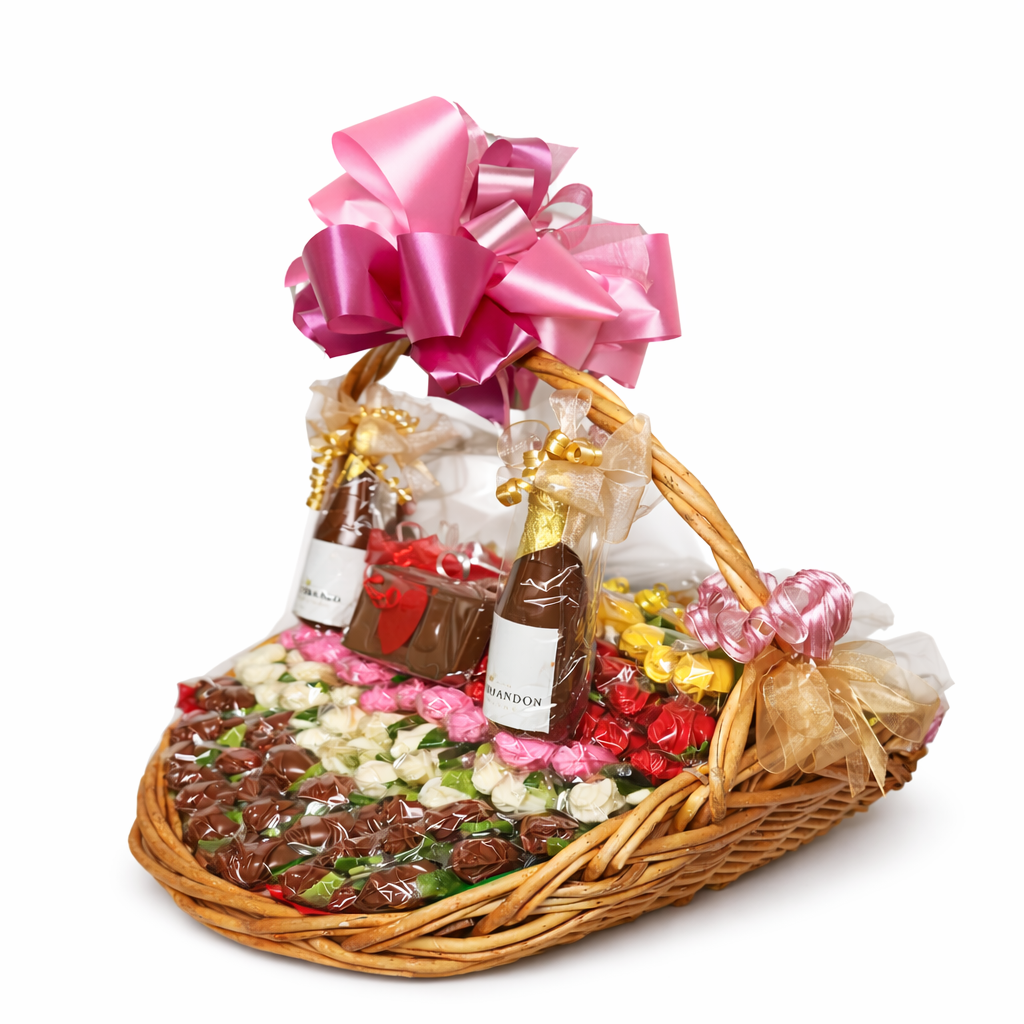 Chocolate Rose Statement Basket
