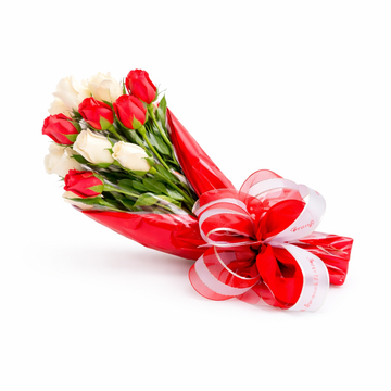 Bouquet of One Dozen Long-Stem Chocolate Roses