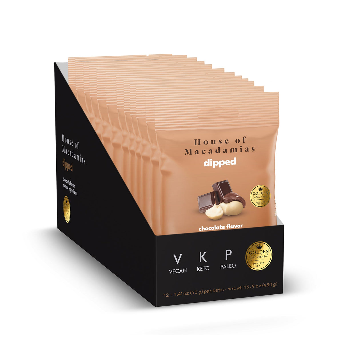 Chocolate Dipped Macadamia Nuts (12 Bags)