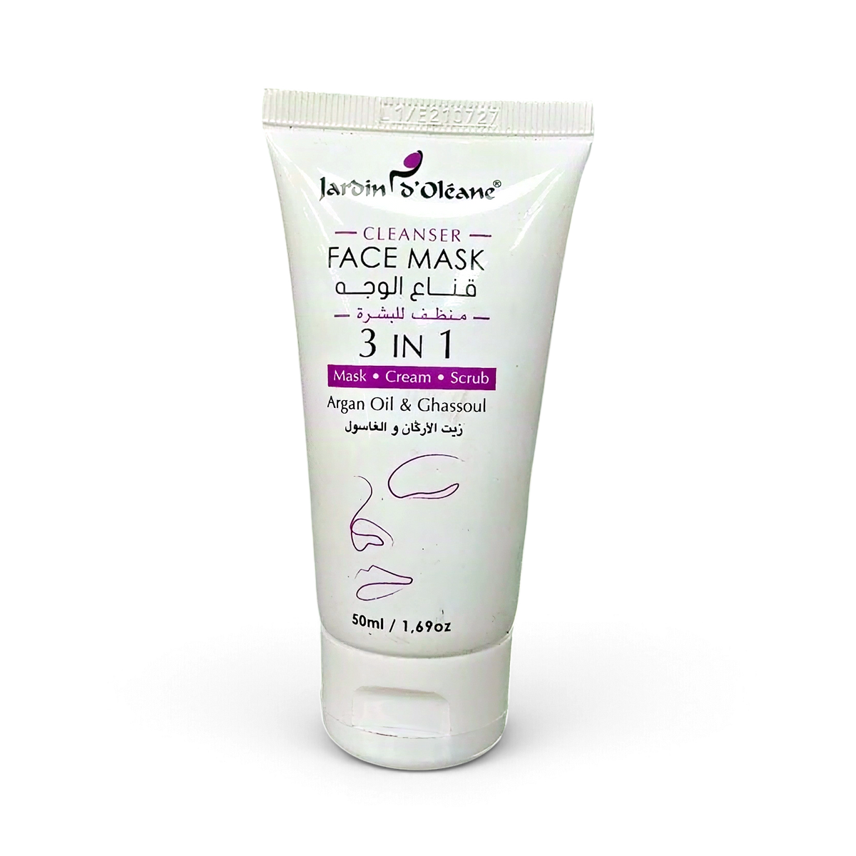 Jardin D'oleane 3-in-1 Ghassoul Face Mask 50ml - Cleansing