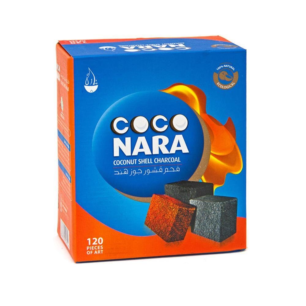 Coco Nara 120Pc Coconut Shell Charcoal – Natural, Clean-Burning