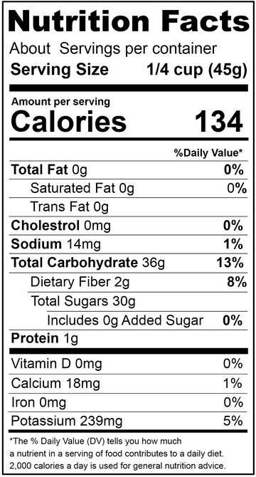 Fruit Medley, Natural