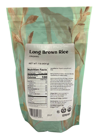 Long Rice, Brown, Organic