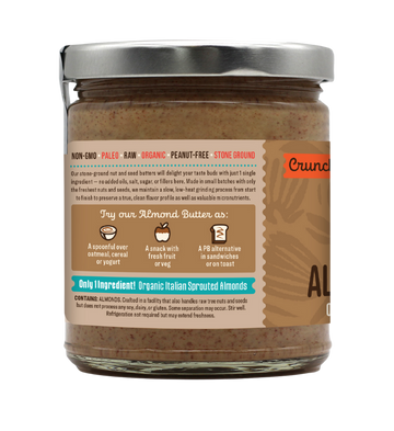 Crunchy Sprouted Almond Butter