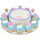 Religious Cake Toppers, Gold Cross Assortment Picks, 24, 72, or 144 count