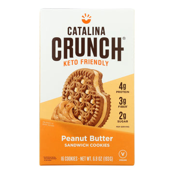 Catalina Crunch - Cookie Sandwich Peanut Butter - Case Of 6-68 Oz(D0102H54E12)