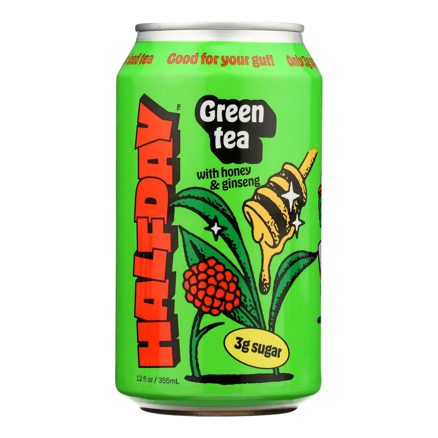 Halfday - Tonic Green Tea Honey Gnsng - Case Of 12-12 Fz(D0102H54Sf6)