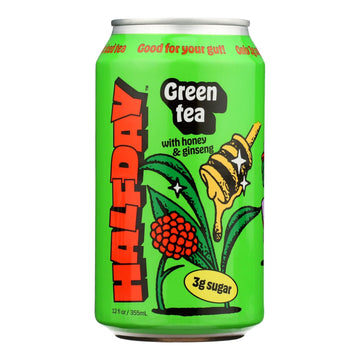Halfday - Tonic Green Tea Honey Gnsng - Case Of 12-12 Fz(D0102H54Sf6)