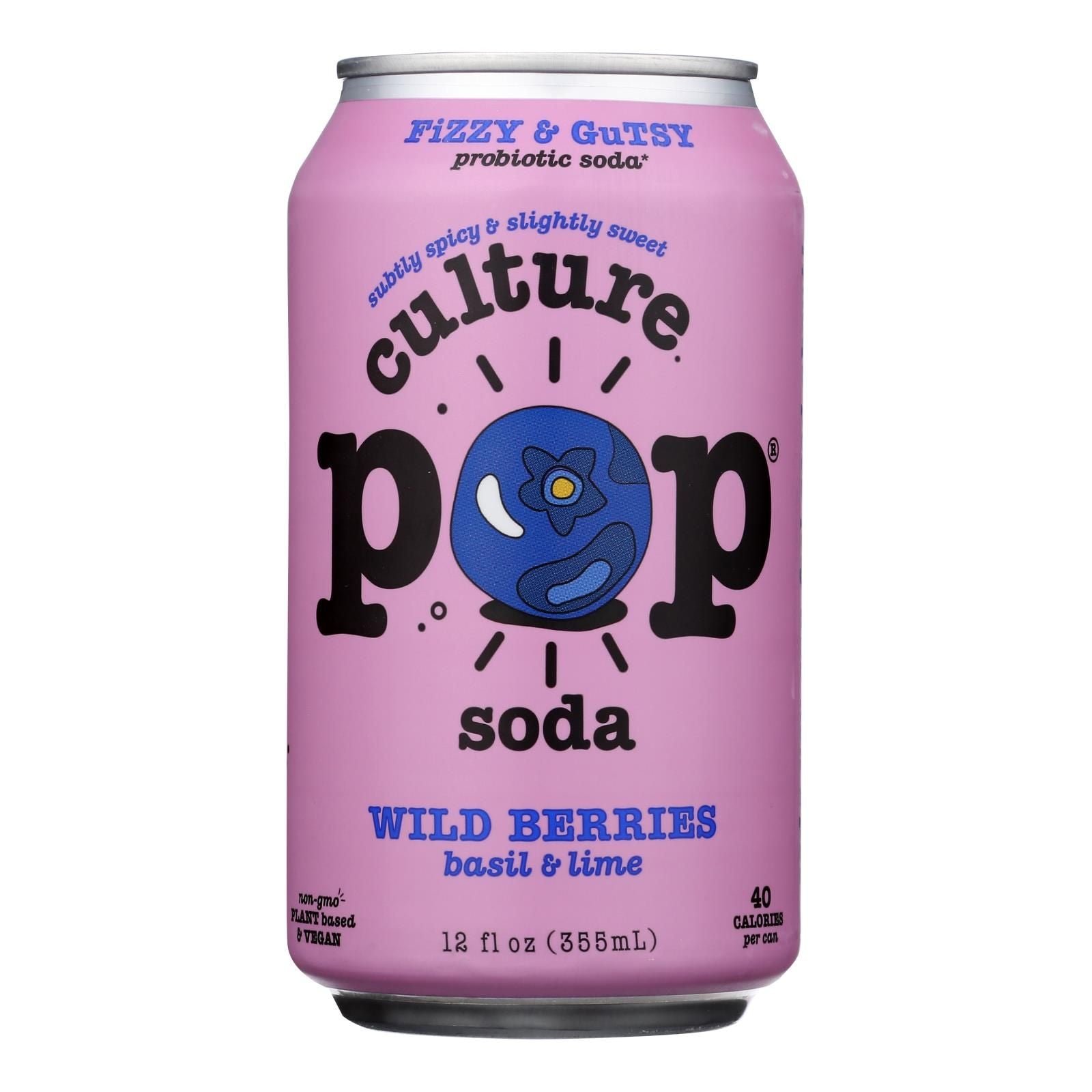 culture Pop Soda - Soda Wild Berries - case Of 6-412 Fz(D0102H54SHJ)