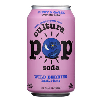 culture Pop Soda - Soda Wild Berries - case Of 6-412 Fz(D0102H54SHJ)