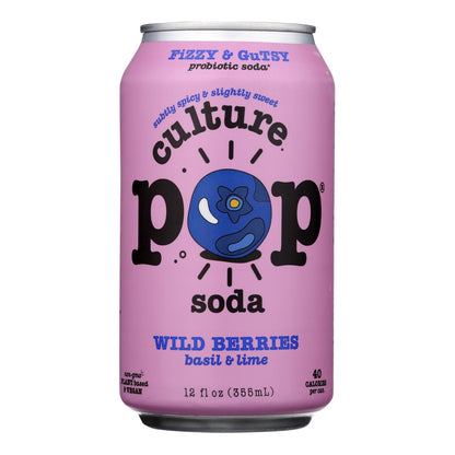 culture Pop Soda - Soda Wild Berries - case Of 6-412 Fz(D0102H54SHJ)