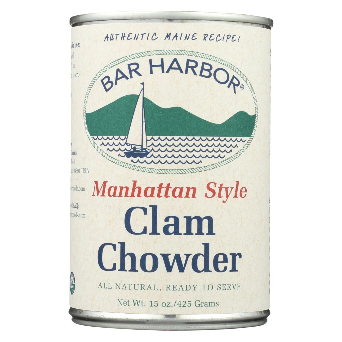 Bar Harbor Manhatten Clam Chowder 15 oz (Pack of 3)