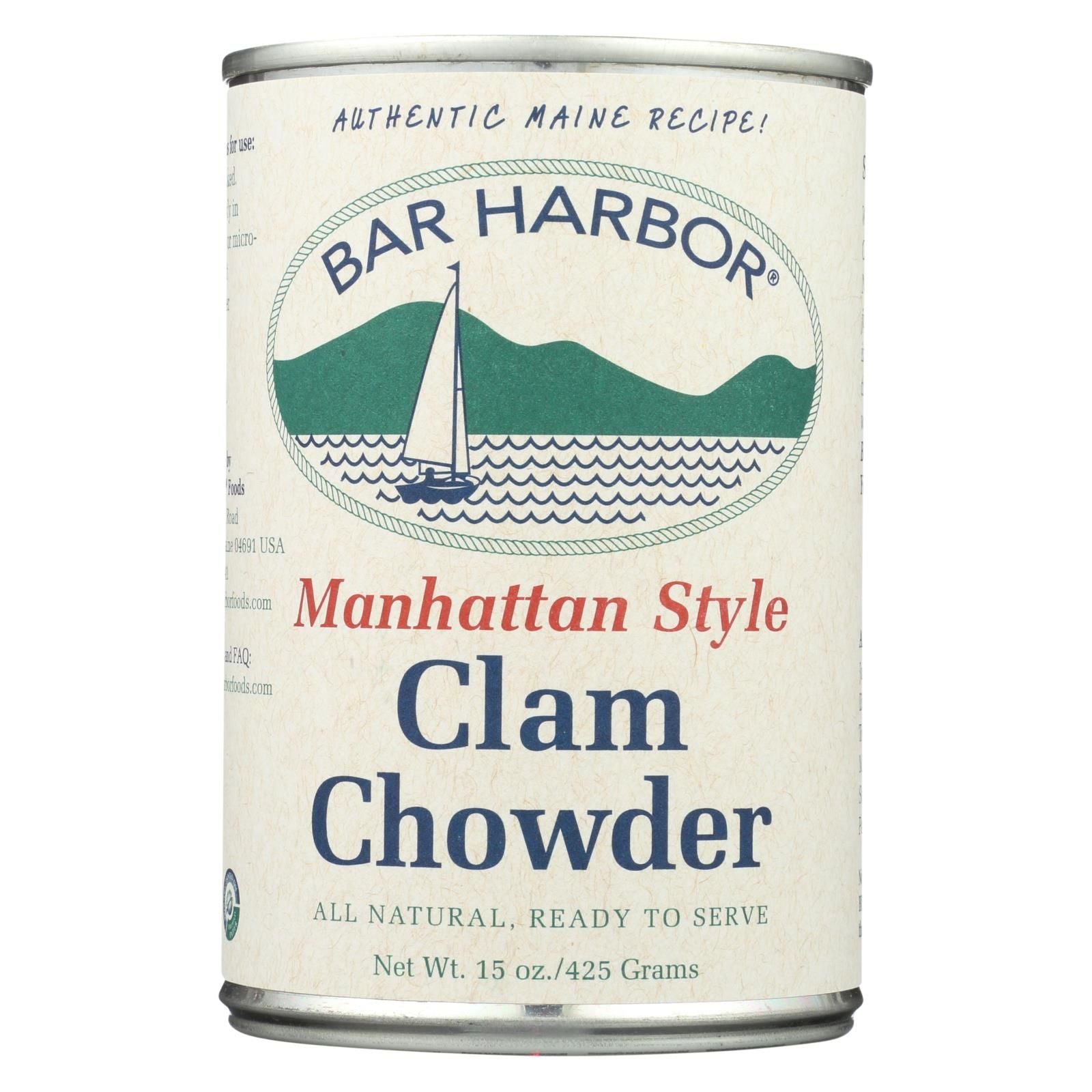 Bar Harbor Manhatten Clam Chowder 15 oz (Pack of 3)