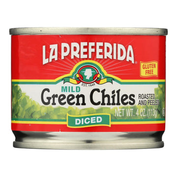 La Preferida Green Chiles - Diced - Case Of 24 - 4 Oz(D0102H5K642)