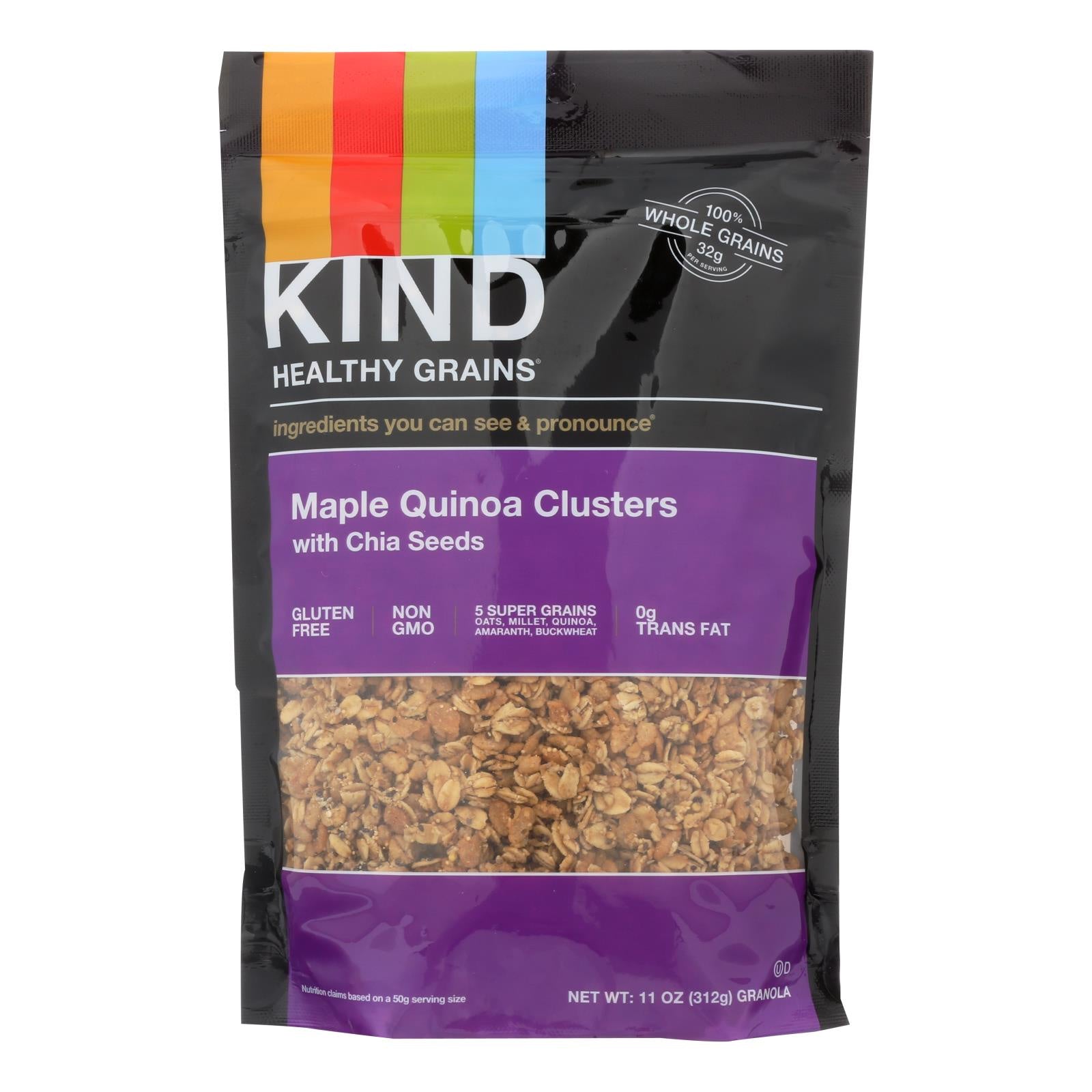 Kind Fruit And Nut Bars Clusters - Maple Walnut With Chia And Quinoa - 11 Oz - Case Of 6(D0102H5K82X)