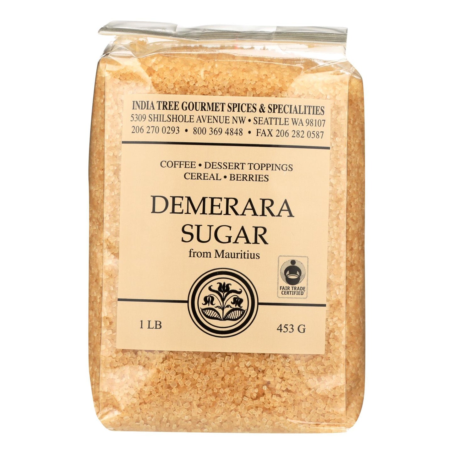 India Tree Gourmet Spices & Specialties Demerara Sugar - Case Of 6 - 16 Oz(D0102H5Kfc6)