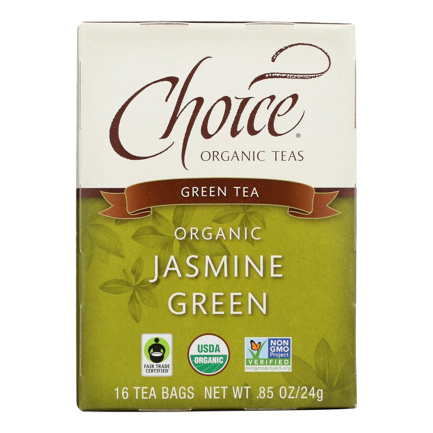 Choice Organic Teas Jasmine Green Tea - 16 Tea Bags - Case Of 6(D0102H5Kguj)