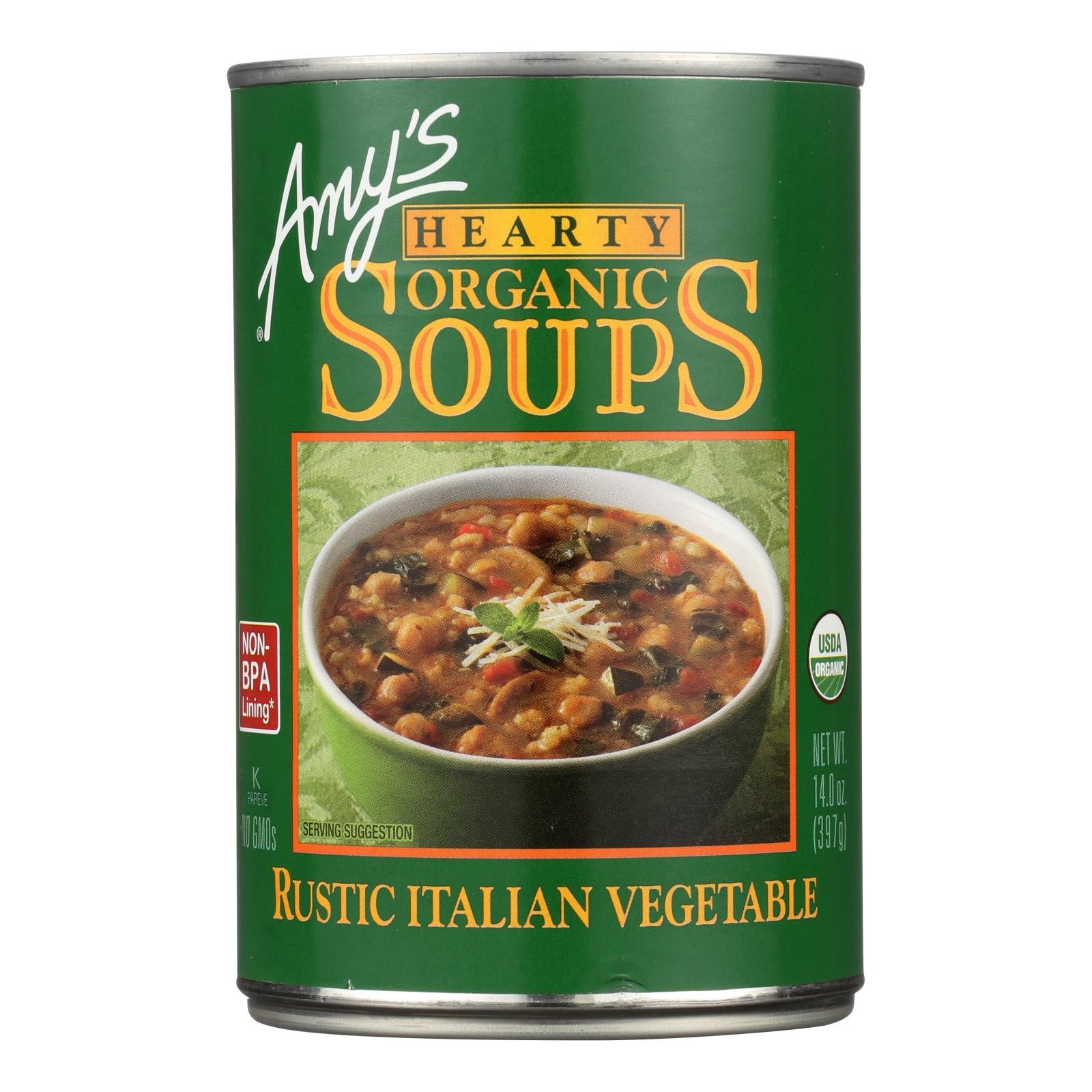 Amys - Organic Soup - Vegetarian Hearty Italian - Case Of 12 - 14 Oz(D0102H5Kh56)
