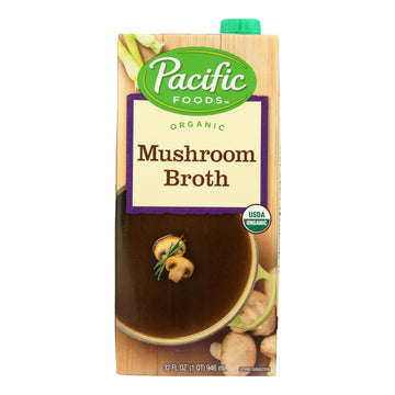 Pacific Natural Foods Mushroom Broth - Organic - Case Of 12 - 32 Fl Oz(D0102H5Kl4J)