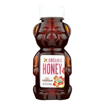 Madhava Honey Organic Honey Bear - Case Of 6 - 12 Oz(D0102H5Kmcp)