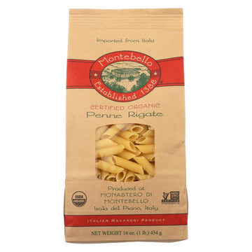 Montebello Organic Pasta - Penne Rigate - case Of 12 - 1 Lb(D0102H5KNHX)