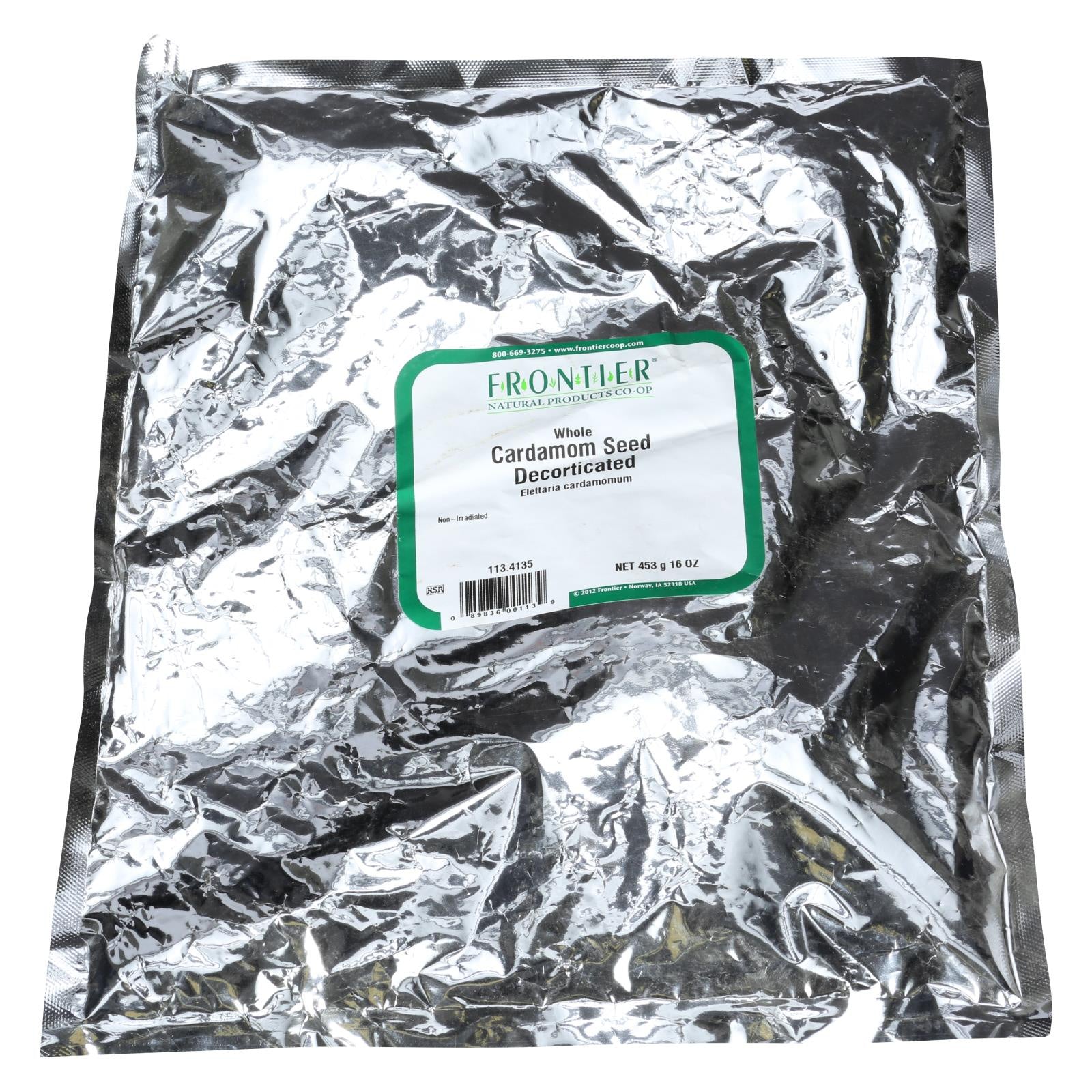 Frontier Herb Cardamon Seed - Organic - Whole - Dect - 1 Lb(D0102H5Kp88)