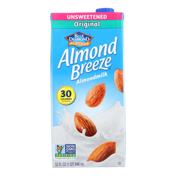 Almond Breeze - Almond Milk - Unsweetened Original - Case Of 12 - 32 Fl Oz(D0102H5Ks62)