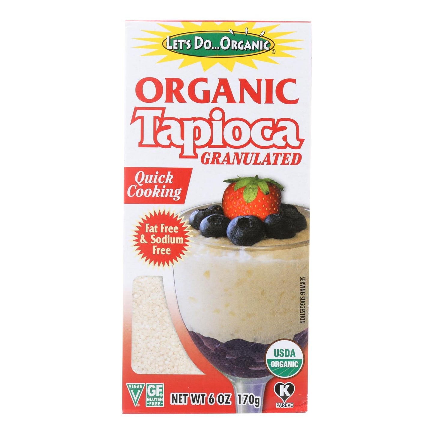 Lets Do Organics Tapioca granules - case Of 6 - 6 Oz(D0102H5N7YX)