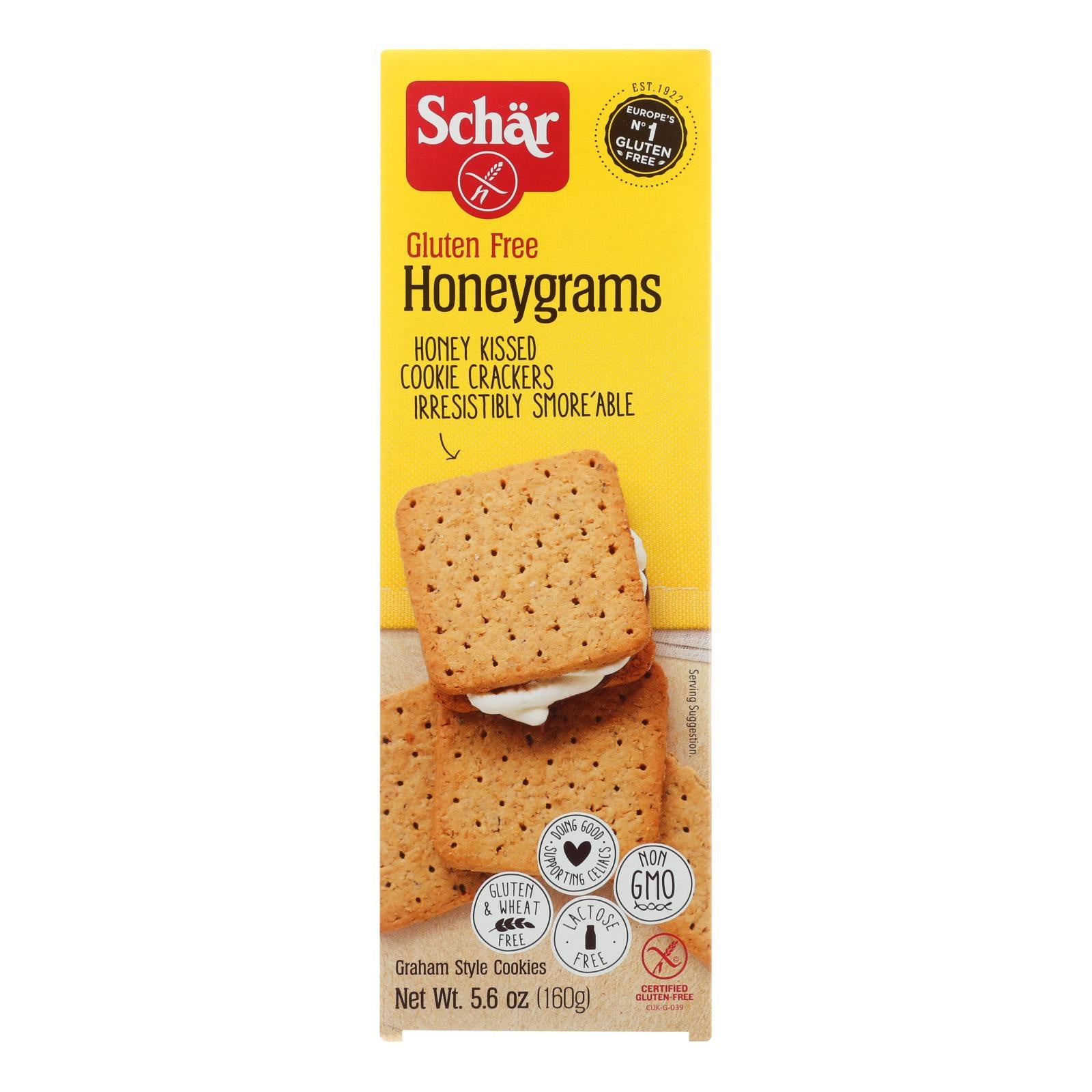 Schar - Crackers Honeygrams Gluten Free - Case Of 6-56 Oz(D0102H5Nf5X)
