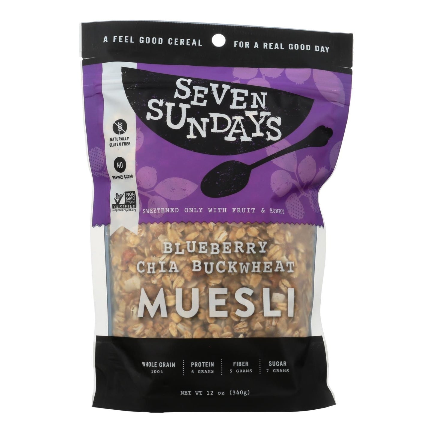 Seven Sundays Muesli - Blueberry chia Buckwheat - case Of 6 - 12 Oz(D0102H5NHAJ)